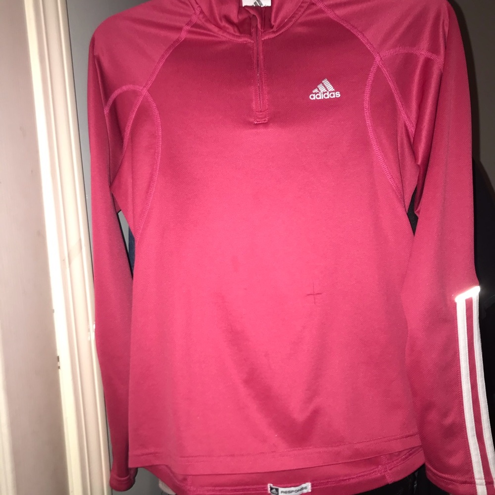 Long sleeve hot pink shirt